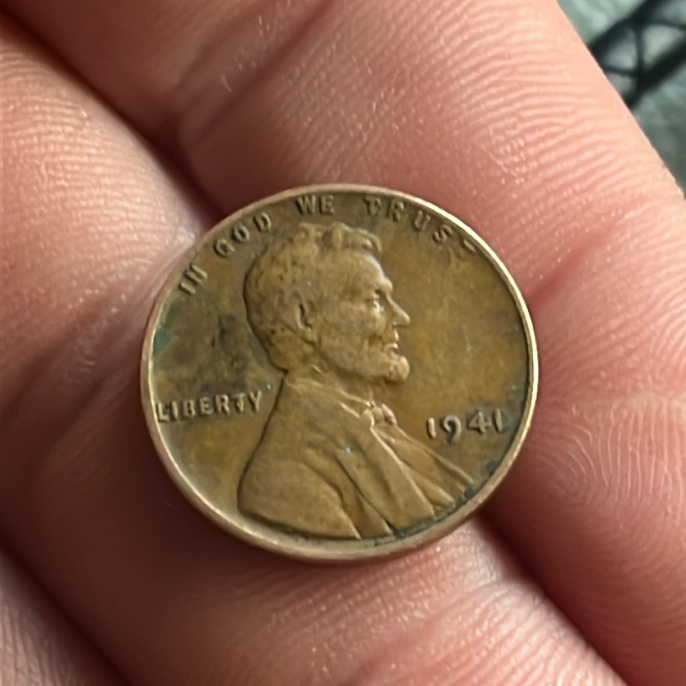 RARE 1941 penny missing mint mark!